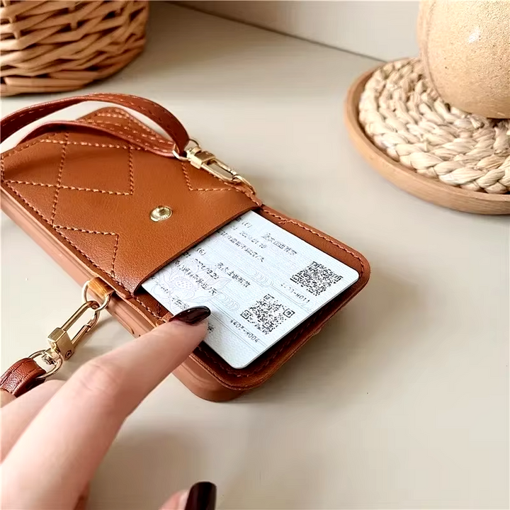 Mila Crossbody Leather iPhone Case