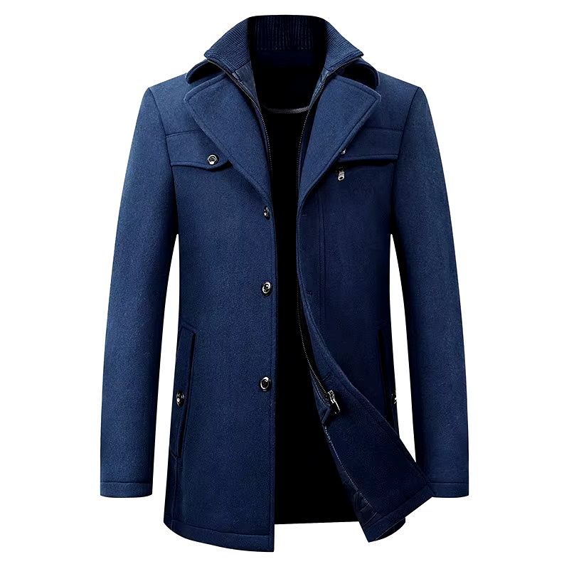 Rivington High-collar Overcoat