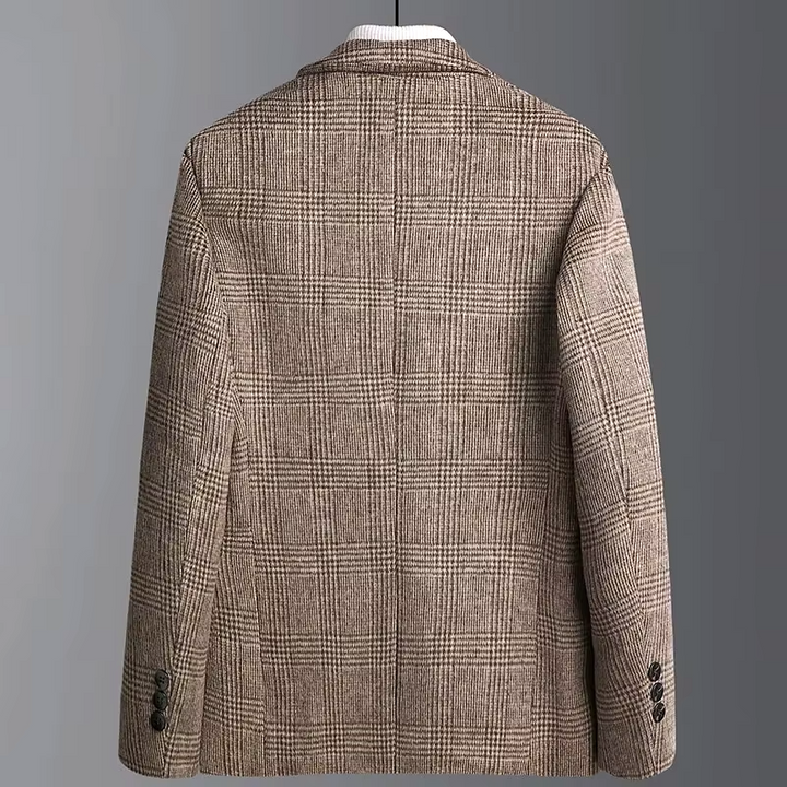 Harris Plaid Wool Blazer