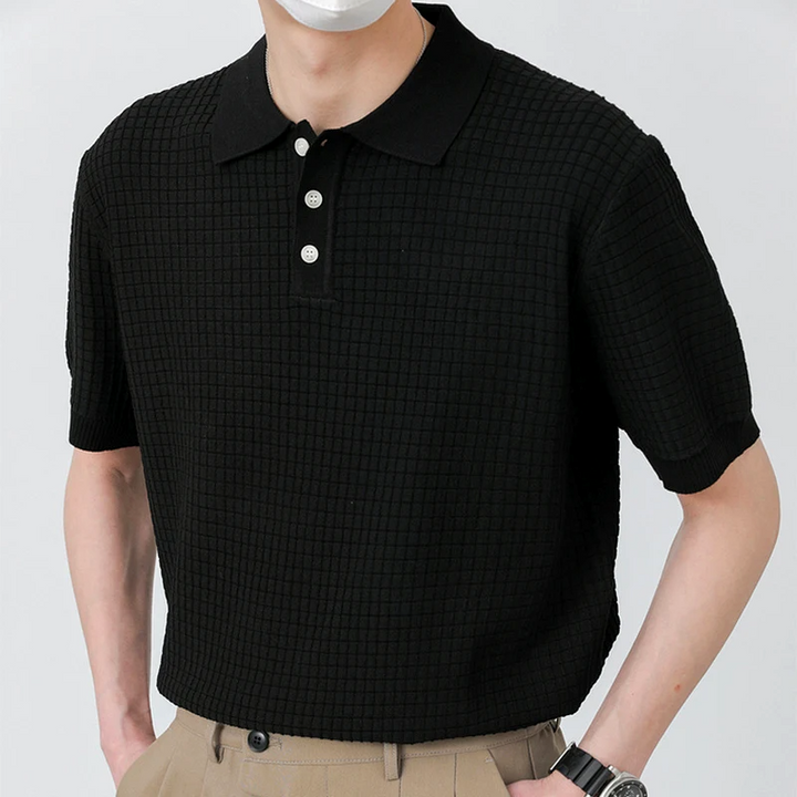 Marco Textured Knitted Polo Shirt