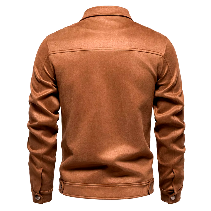 Verdant Suede Trucker Jacket