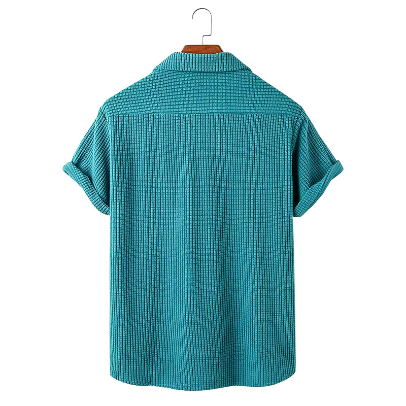 Charlie Relaxed Knitted Waffle Shirt