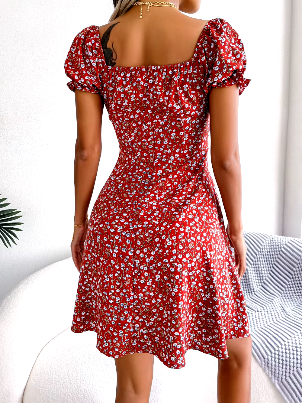 Elliatt Floral A-Line Mini Dress