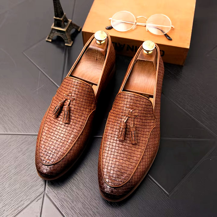 Belmont Textured Tassel Loafers