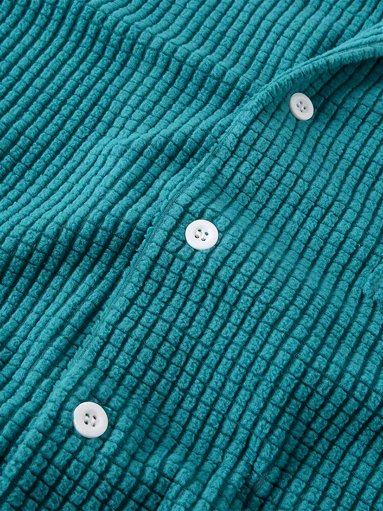 Charlie Relaxed Knitted Waffle Shirt