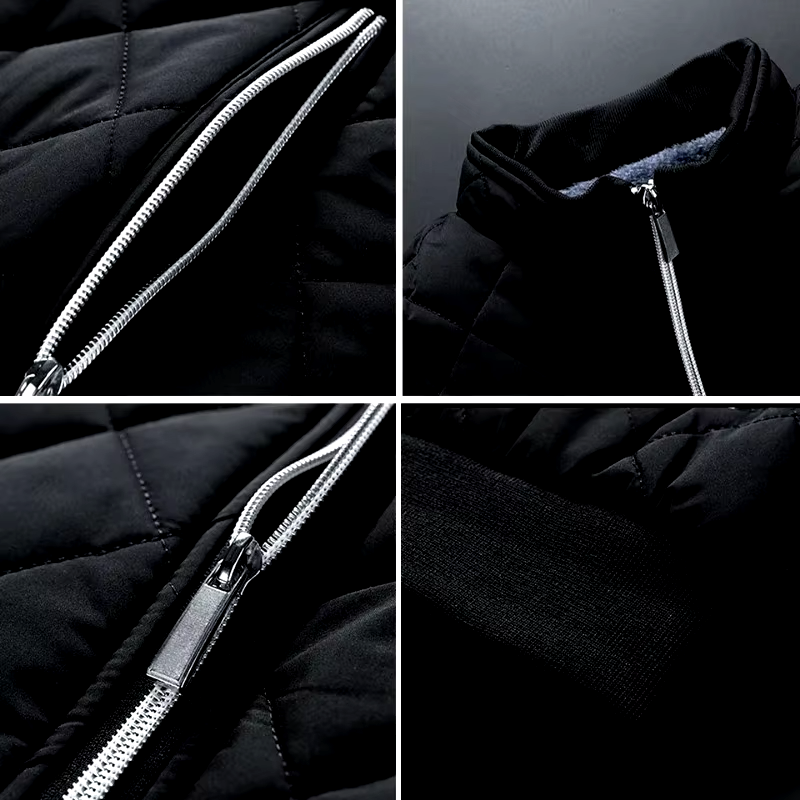 Diamond Quilted Fleece Jacket