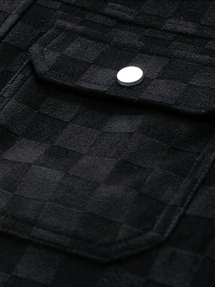 Monarch Checkered Suede Jacket