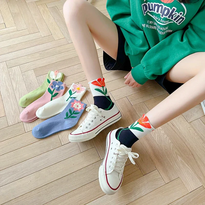 Daisy Floral Sock Set