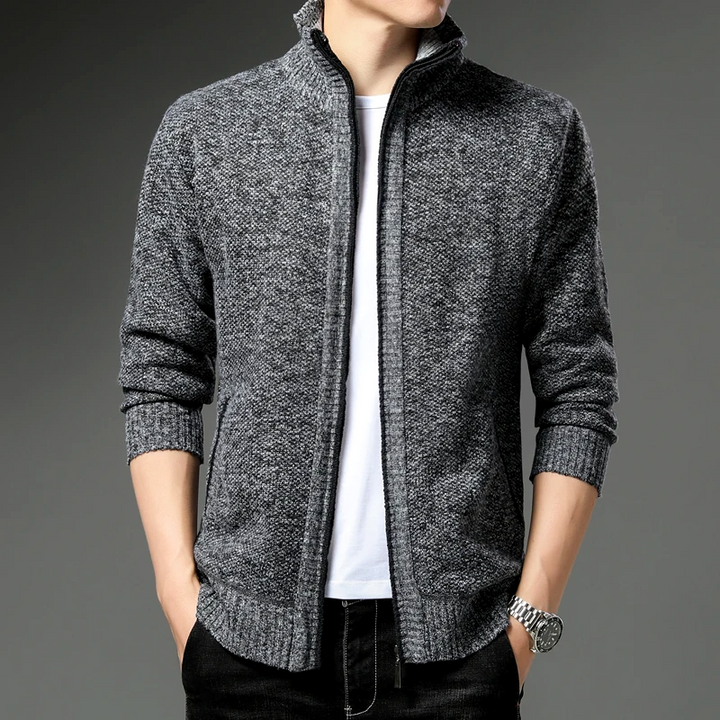 Heritage Knit Zip Cardigan