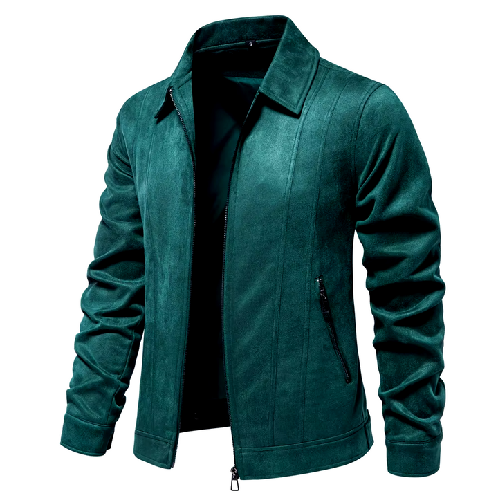 Verdant Suede Trucker Jacket