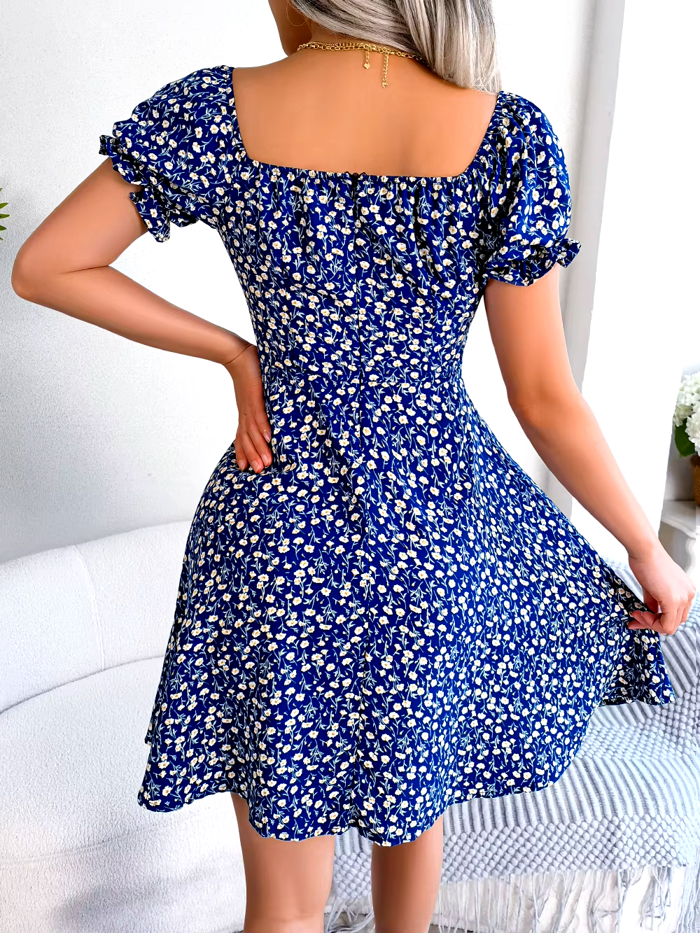 Elliatt Floral A-Line Mini Dress