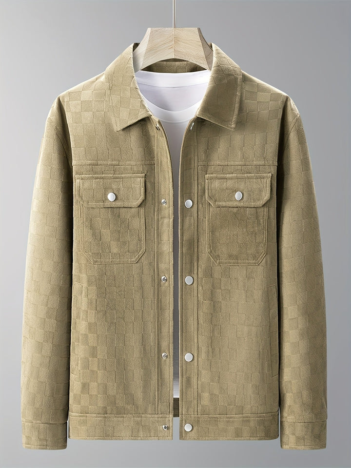 Monarch Checkered Suede Jacket