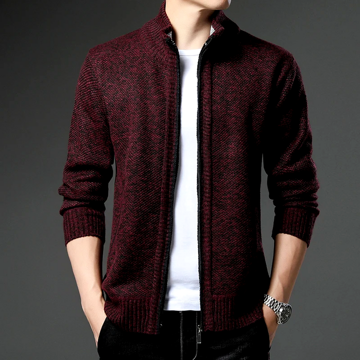 Heritage Knit Zip Cardigan