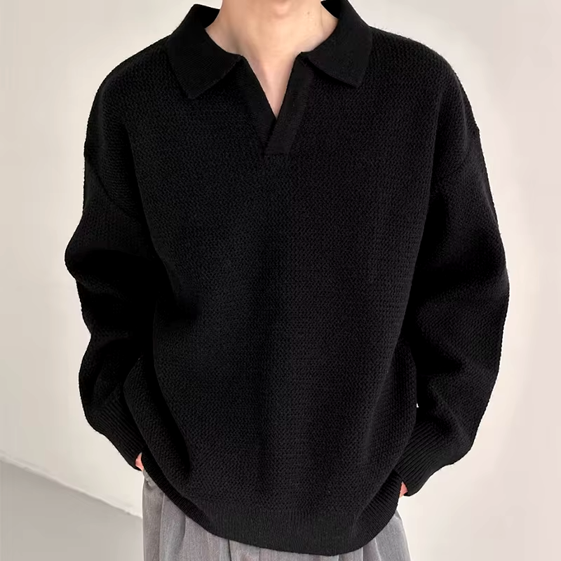 Alpine Fisherman Polo Sweater