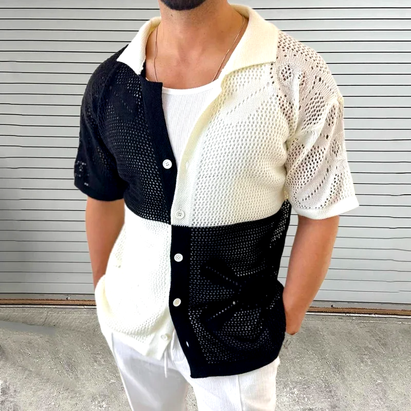 Cascade Knitted Mesh Shirt
