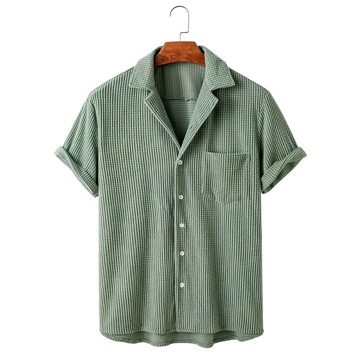 Charlie Relaxed Knitted Waffle Shirt