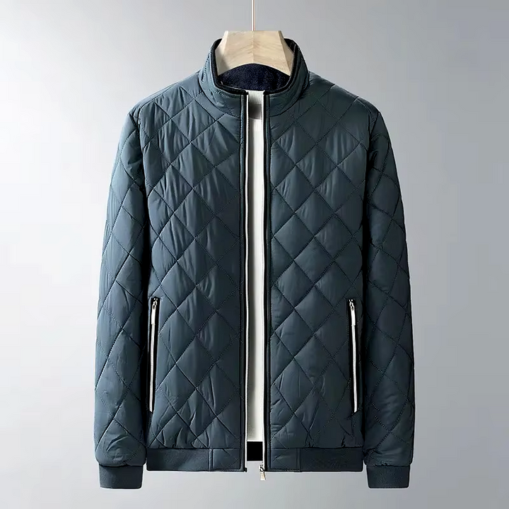 Diamond Quilted Fleece Jacket