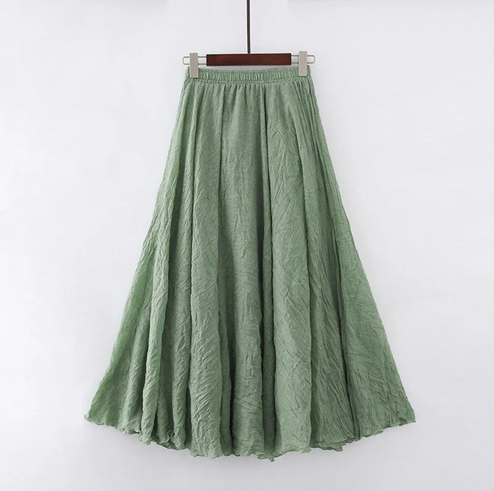 Elena Linen Maxi Skirt