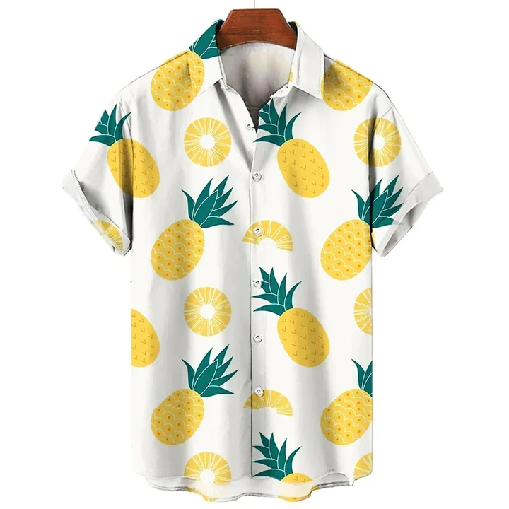 Fruit Print Hawaiian Shirt