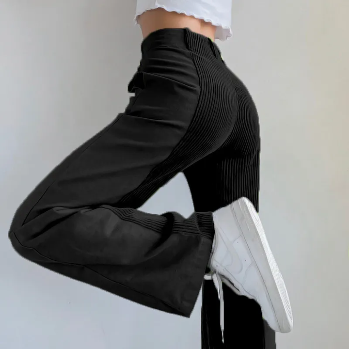 Elena Patchwork Corduroy Pant