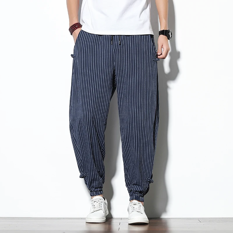 Pinstripe Jogger Pants