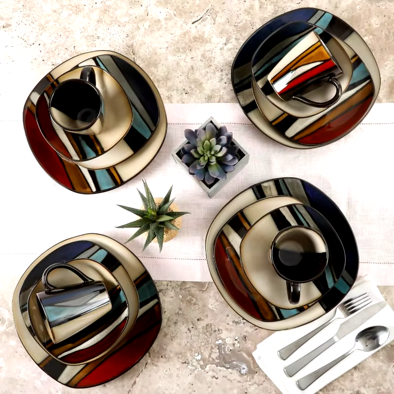 Kai Terra 16-Piece Dinnerware Set Stoneware