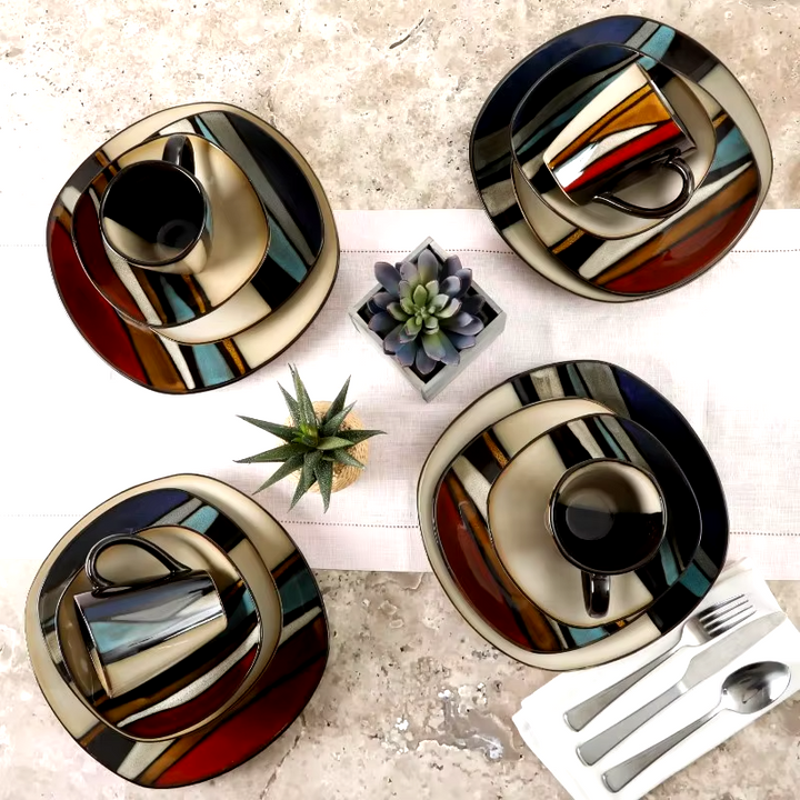 Kai Terra 16-Piece Dinnerware Set Stoneware