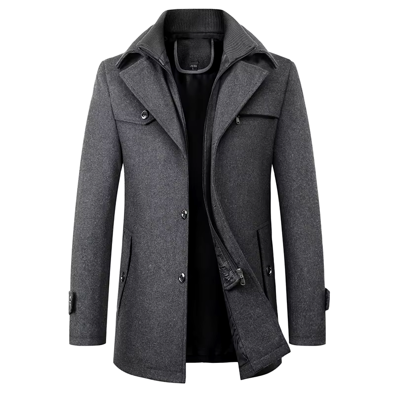 Rivington High-collar Overcoat