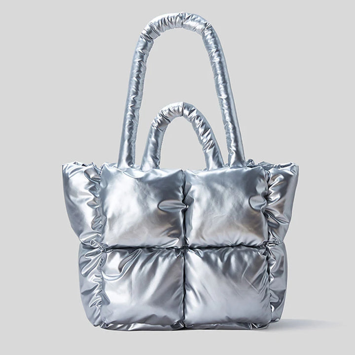Sienna Quilted Puffy Tote Bag