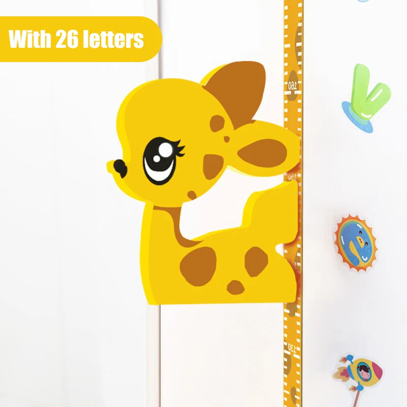 Animal Theme Children Growth Chart