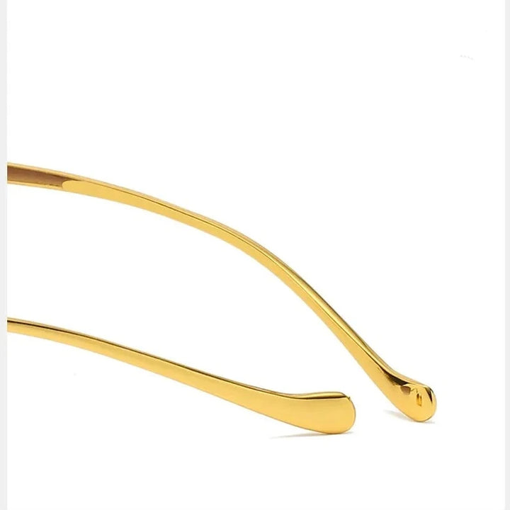 Panther Rimless Gold Sunglasses