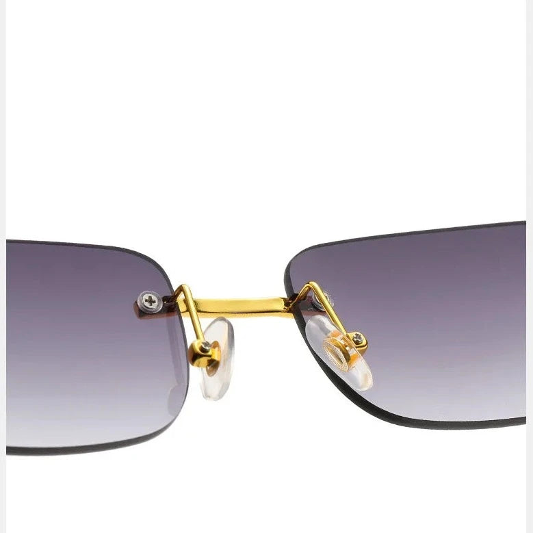 Panther Rimless Gold Sunglasses