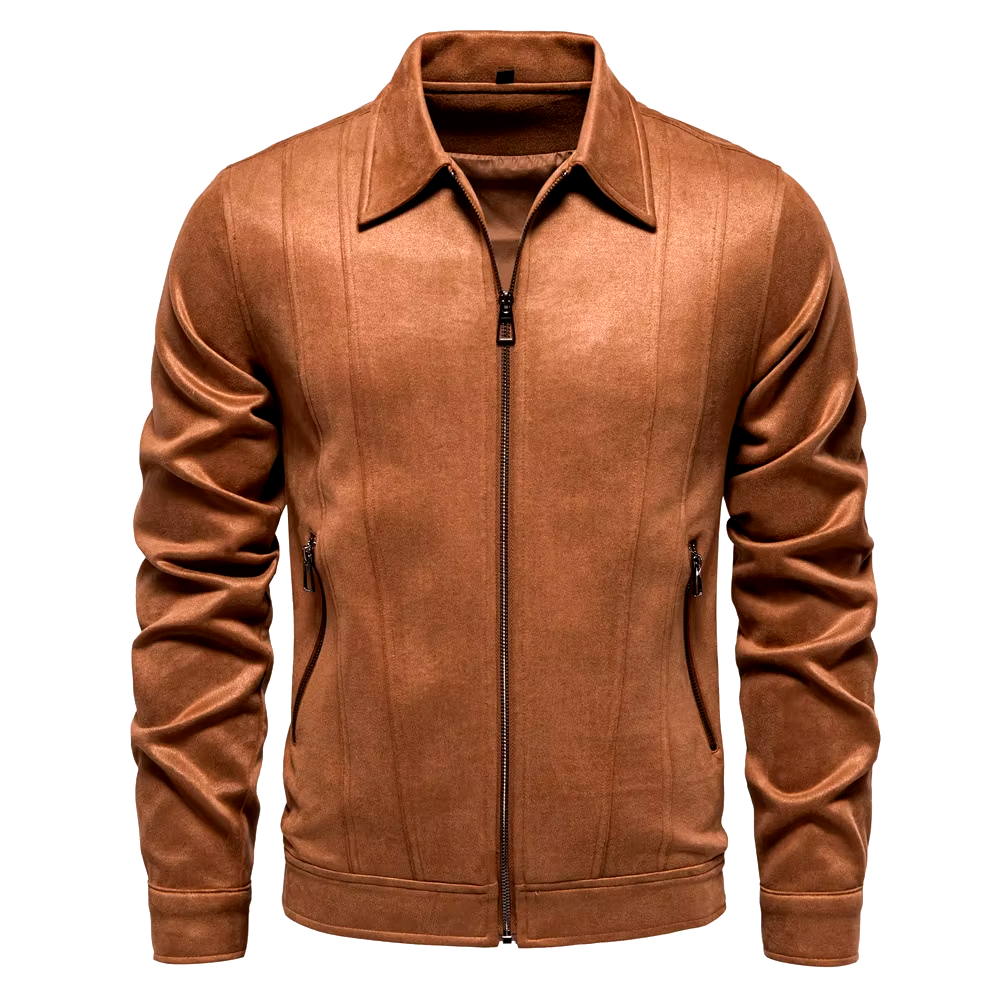 Verdant Suede Trucker Jacket