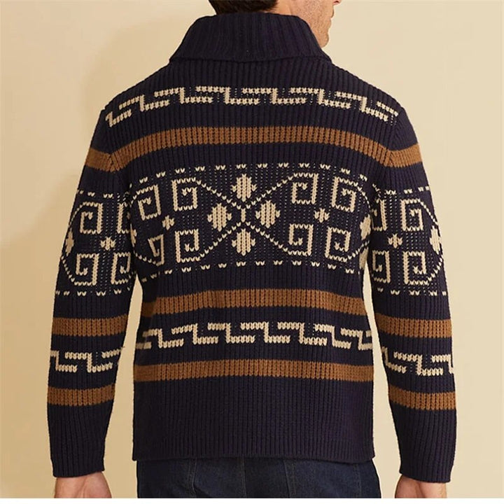 Lucius Retro Jacquard Cardigan