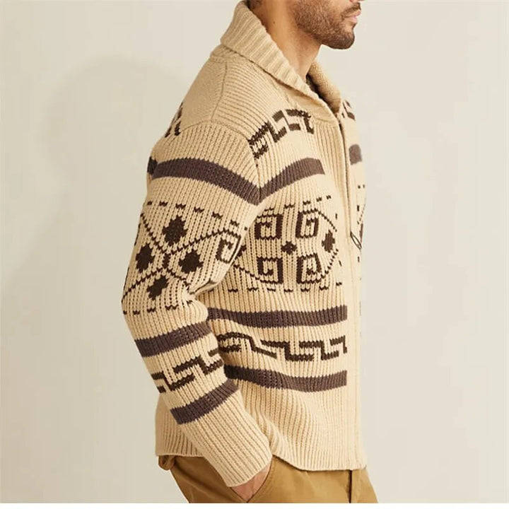 Lucius Retro Jacquard Cardigan