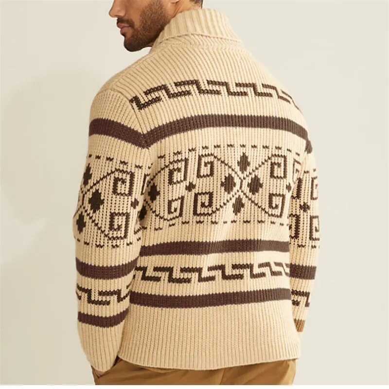 Lucius Retro Jacquard Cardigan