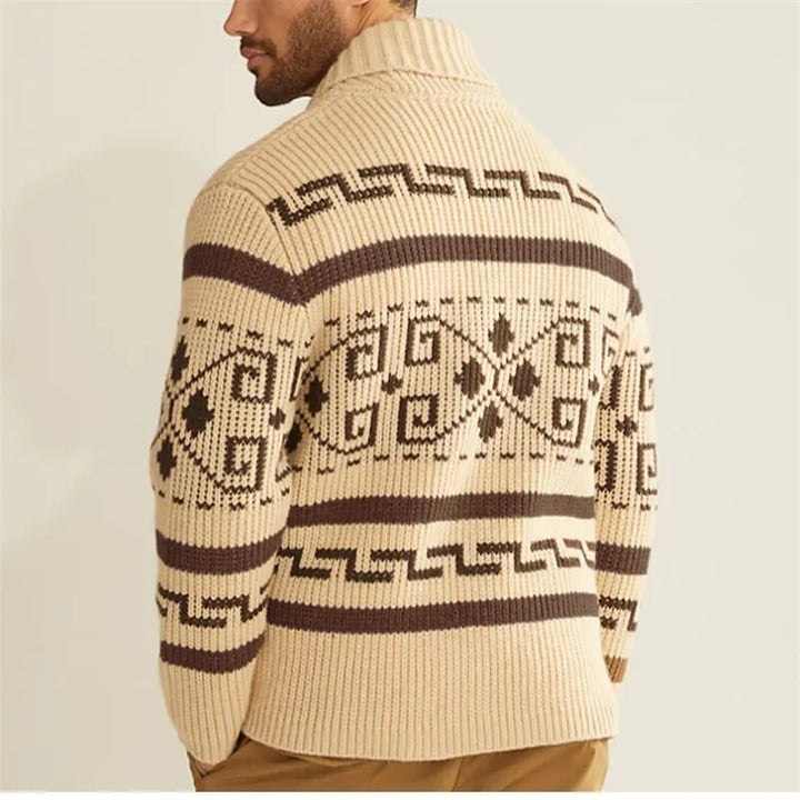 Lucius Retro Jacquard Cardigan