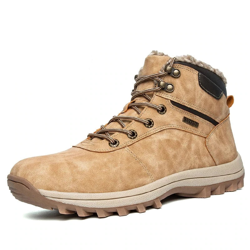FrostGuard Men’s Plush Fleece Ankle Boots