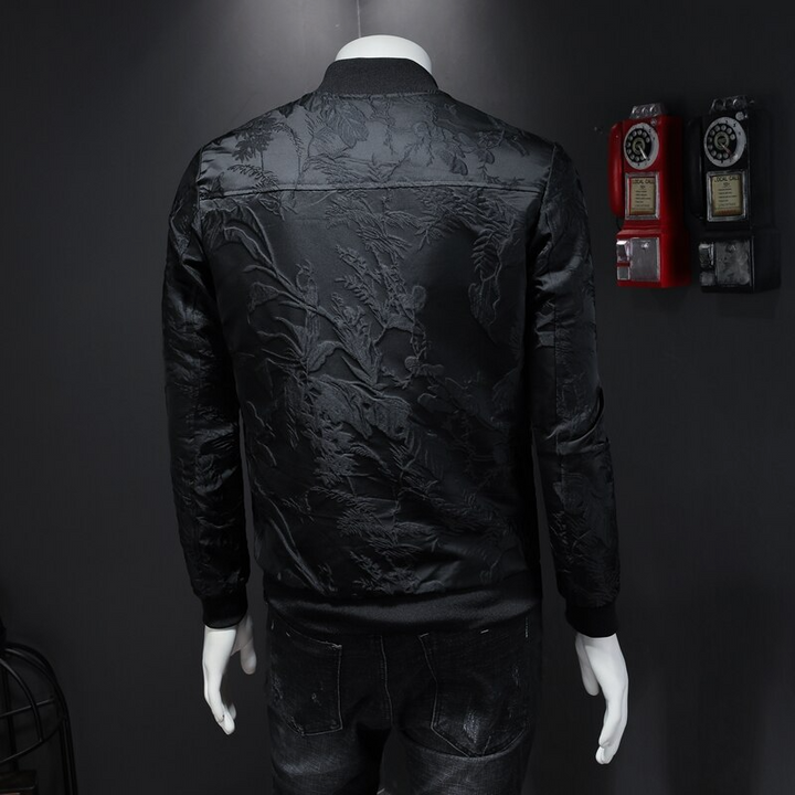 Obsidian Luxury Bomber Jacket