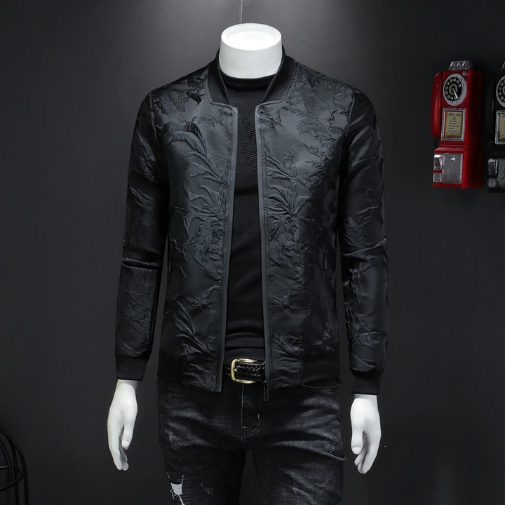 Obsidian Luxury Bomber Jacket