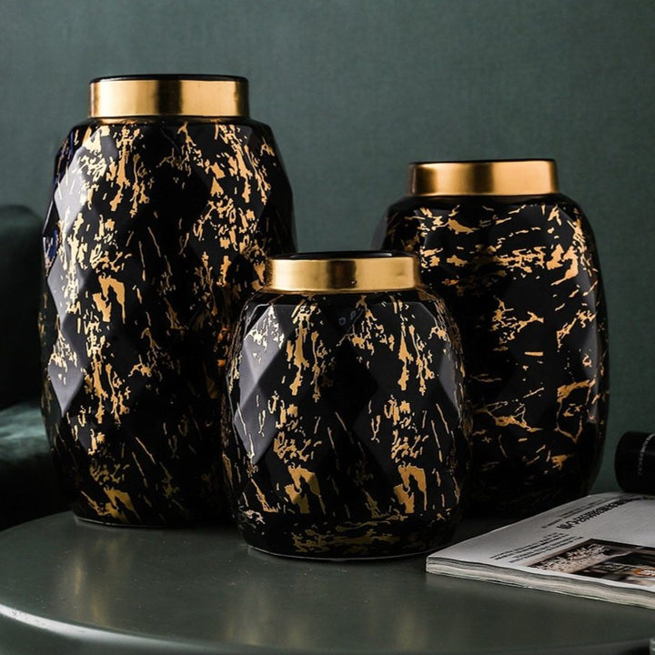 Elysian Gilded Ceramic Vase