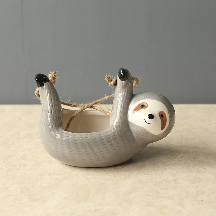 Happy Sloth Vase