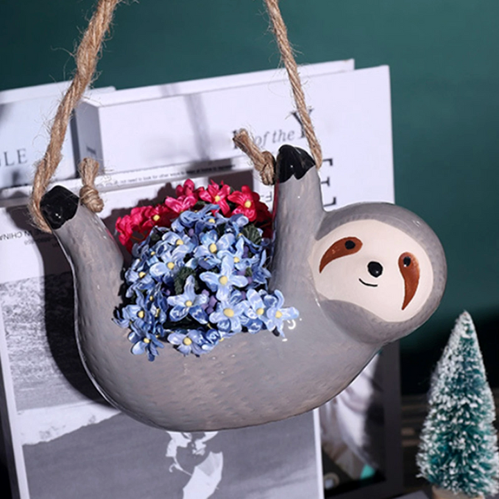 Happy Sloth Vase