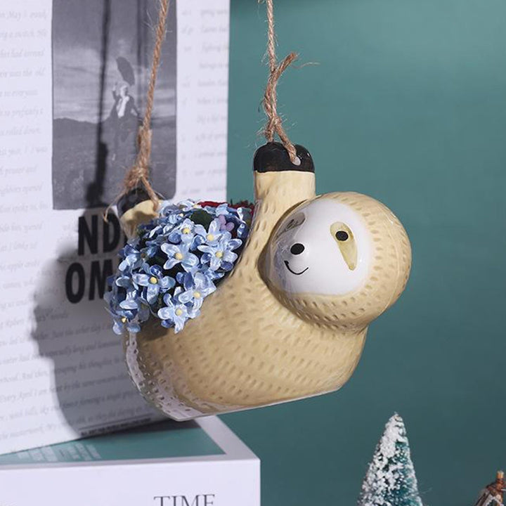 Happy Sloth Vase